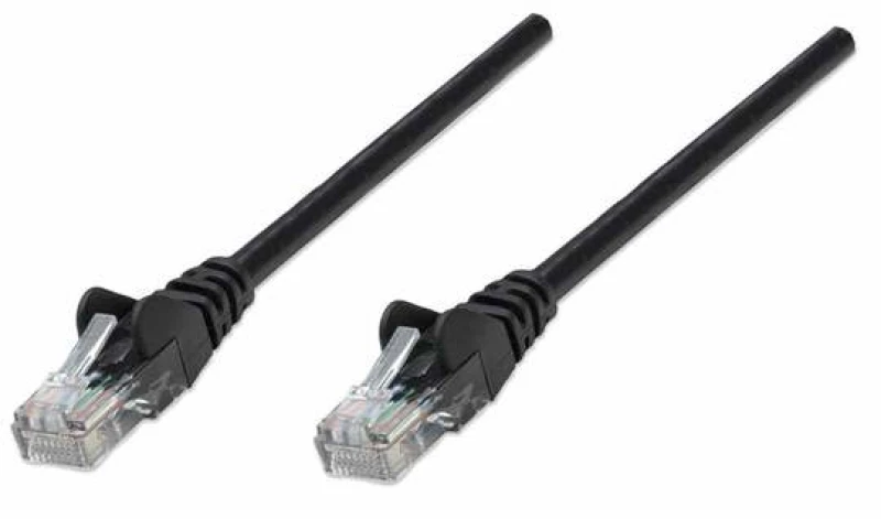Image of Intellinet Network Patch Cable. Cat5e. 10m. Black. CCA. U/UTP. PVC. RJ