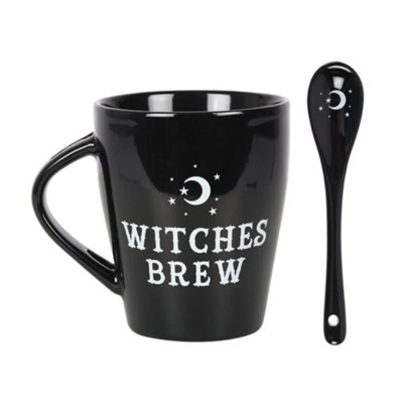 Image of Something Different Something Different Witches Brew Mug Set in Black One Size Unisex 5063107390578