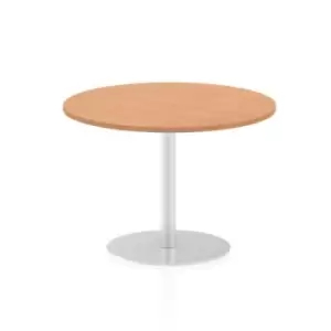 Image of Italia Poseur Table Round 1000 Top 725 High Oak