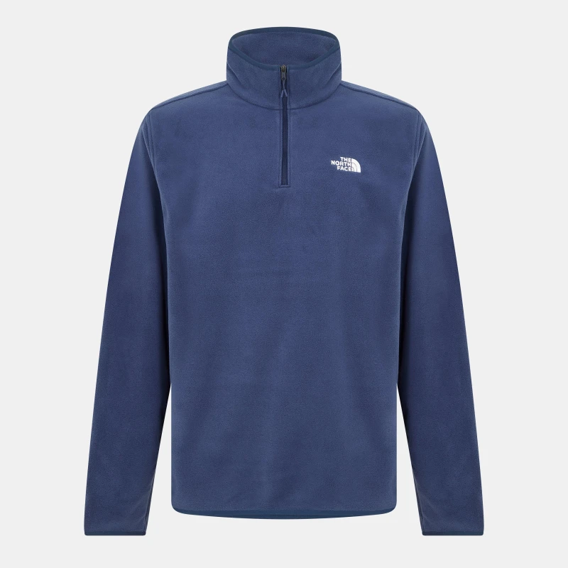 Image of The North Face 100 Glacier Quarter Zip Fleece Mens Summit Navy male Medium