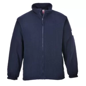 Image of Modaflame Mens Flame Resistant Antistatic Fleece Navy M