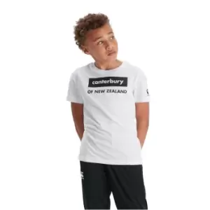 Image of Canterbury Graphic T Shirt Junior Boys - White