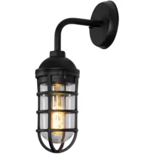Image of Lucide LIMAL - Wall Lantern Light Outdoor - 1xE27 - IP44 - Black