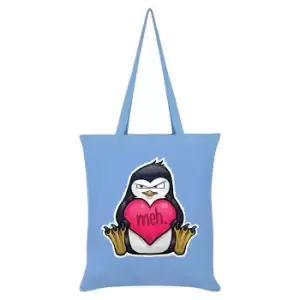 Image of Psycho Penguin Meh Tote Bag (One Size) (Sky Blue)