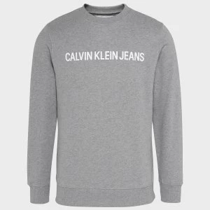 Image of CK Jeans Mens Core Institutional Logo Sweatshirt - Grey Heather - M
