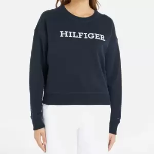 Image of Tommy Hilfiger Cotton-Jersey Logo Sweatshirt - L