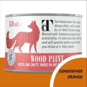 Image of Thorndown Sundowner Orange Wood Paint 150ml