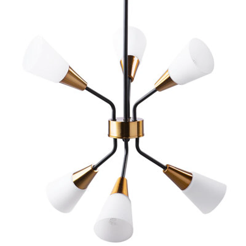 Image of Beliani Pendant Lamp Aroyo Glass White