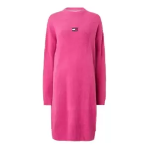 Image of Tommy Jeans Tjw Furry Sweater Dress - Pink