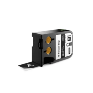 Image of Dymo 1868798 White on Black Label Tape 24mm x 7.5m