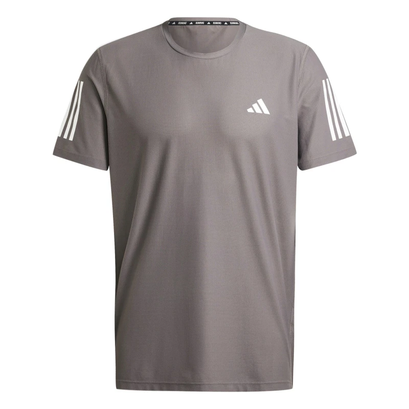 Image of adidas Mens Running Own The Run T-Shirt - Grey Size XS Men Grey W2G48 Male XS