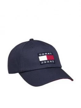 Image of Tommy Jeans Heritage Logo Baseball Cap - Navy