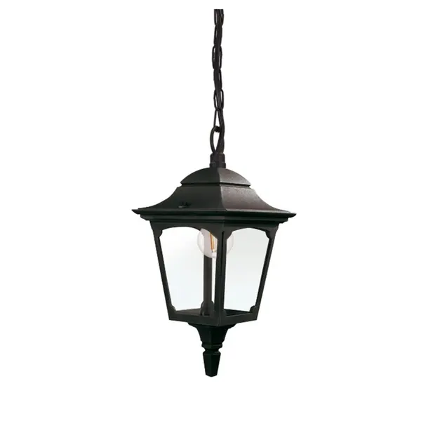 Image of Elstead Chapel Mini Pendant Porch Lantern - Black