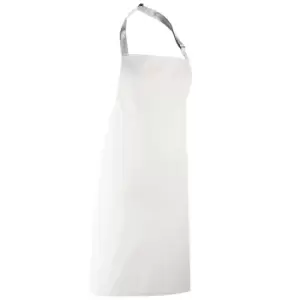 Image of Premier 'colours' Bib Apron / Workwear (pack Of 2) (one Size, White)