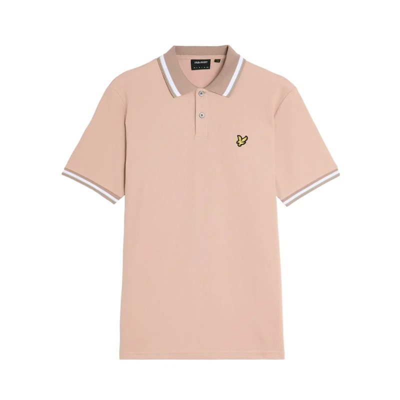 Image of Lyle & Scott Polo with multiple trims Lyle & Scott Marron Male L