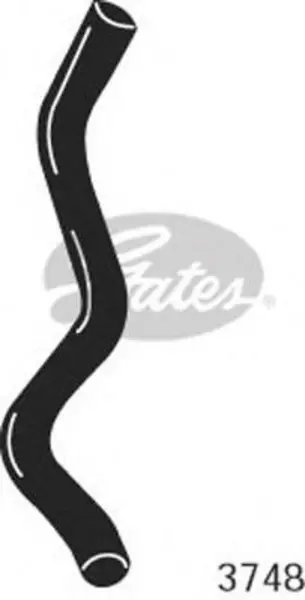Image of Curved Radiator Hose 430mm X 31 Gates 3748