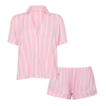 Image of Chelsea Peers Classic Short Sleeve Set - Pink Stripe
