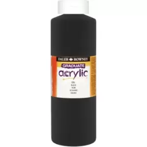 Image of Daler-Rowney 123100026 Graduate Acrylic Paint 1L Black
