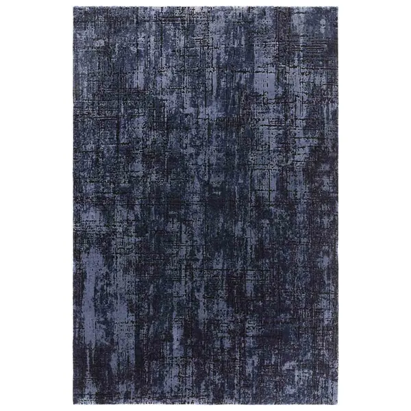 Image of Asiatic Kuza 120X170Cm Abstract Navy Rug