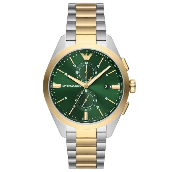 Image of Emporio Armani AR11511 Chronograph Two-Tone Mens Watch