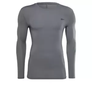 Image of Reebok Workout Ready Compression Long-Sleeve Top Long-Sle - Grey