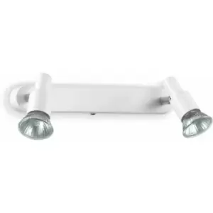 Image of White SLEM 2-light wall light