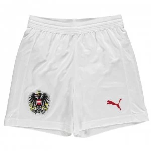 Image of Puma Austria Home Shorts 2018 Junior - White