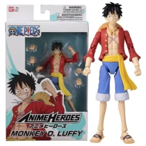 Image of Bandai Anime Heroes One Piece Monkey D. Luffy Action Figure