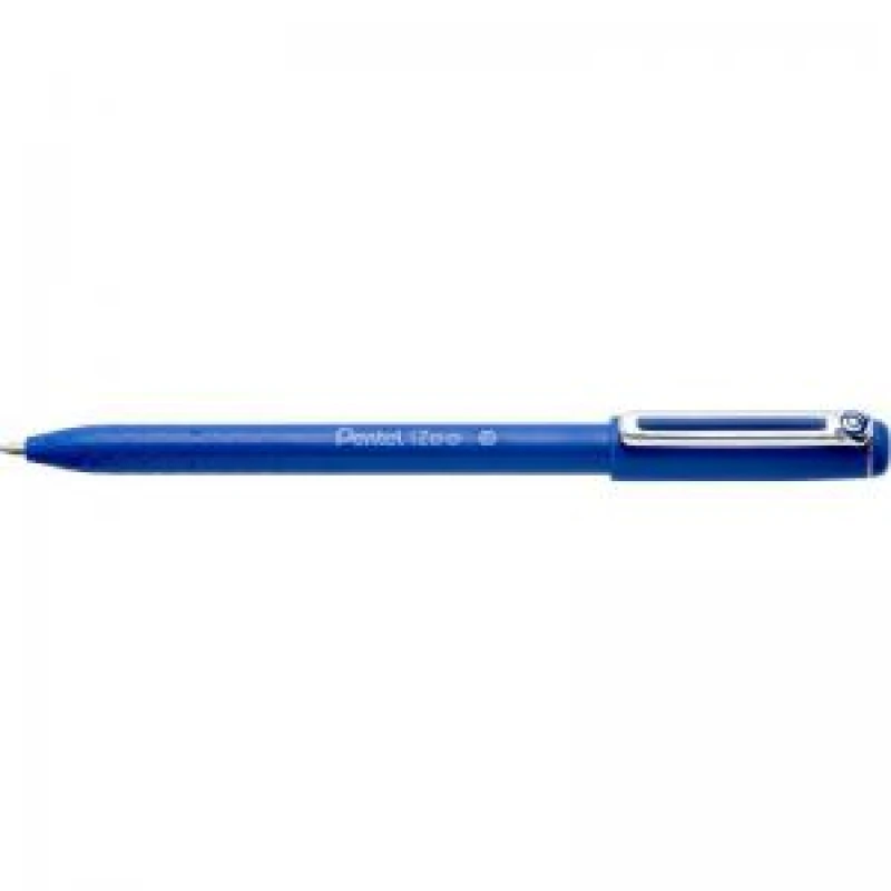 Image of Pentel IZEE Ballpoint Pen Cap-Style 1.0mm Tip 0.5mm Line Blue...