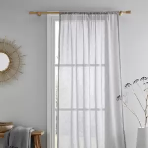 Image of Drift Home Kayla Slot Top Voile Panel Grey