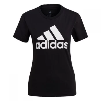 Image of adidas LOUNGEWEAR Essentials Logo T-Shirt Womens - Black / White