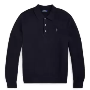 Image of Polo Ralph Lauren Rib Waist Polo Shirt - Blue