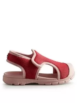 Image of Hunter Little Kids Mesh Outdoor Sandal, Pink, Size 6 Younger