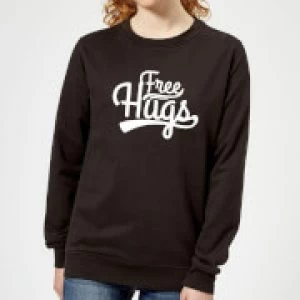 Image of Free Hugs Womens Sweatshirt - Black - 4XL