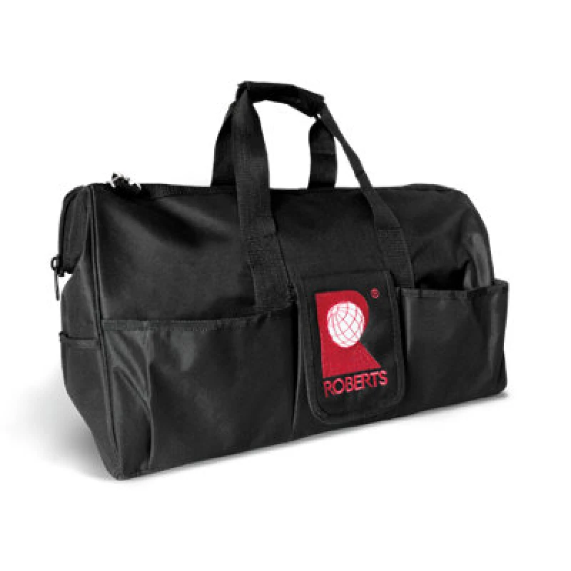 Image of Vitrex Roberts Professional Canvas Tool Bag Storage Case Organiser Carry Handles Shoulder Strap Black