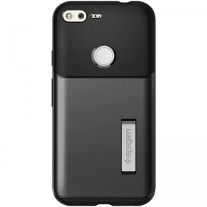 Image of Spigen Google Pixel Case Slim Armor - Gunmetal