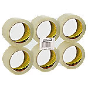 Image of Scotch Packaging Tape Low Noise 48mm x 66 m Transparent 6 Rolls