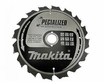 Image of Makita SPECIALIZED Construction Wood Cutting Saw Blade 235mm 16T 30mm