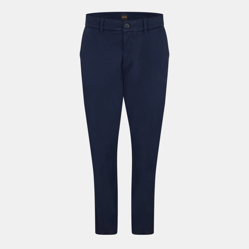 Image of Boss Womens Straight Leg Trousers Dark Blue female 6 (XS)