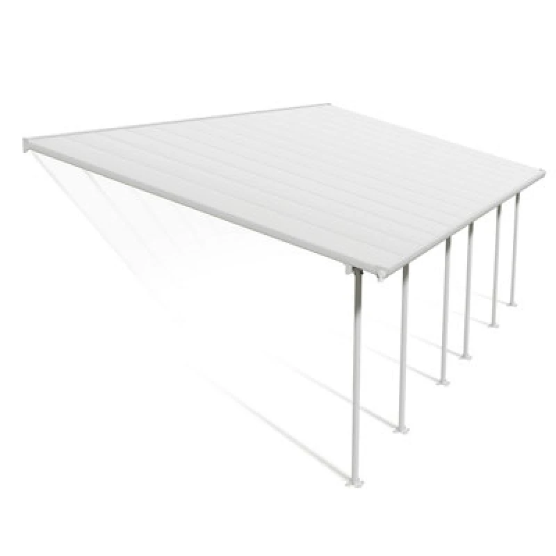 Image of Palram - Canopia Palram Canopia Feria 4 x 8.5m Patio Cover White Clear