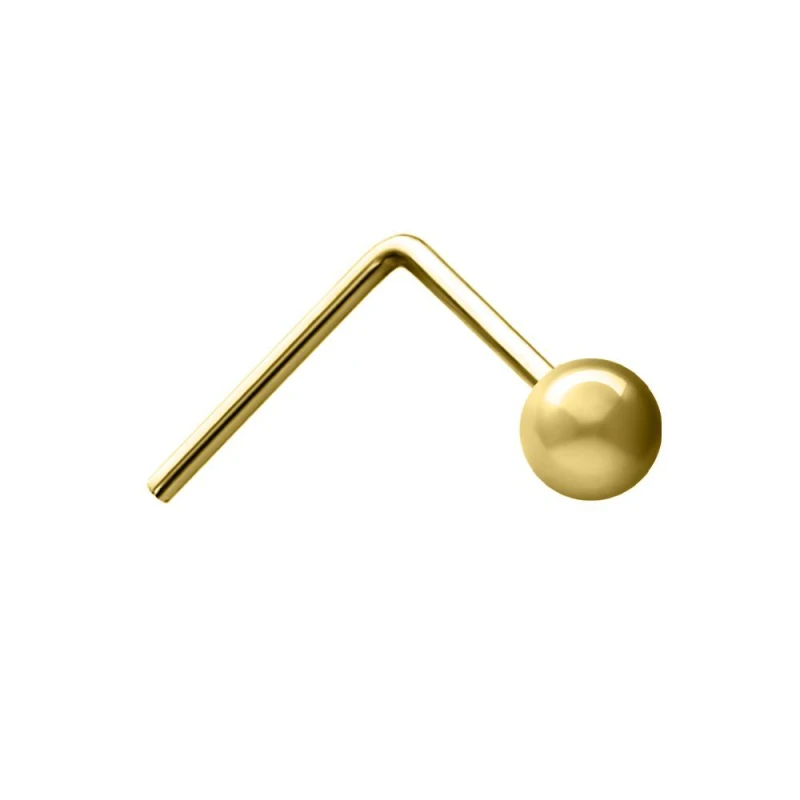 Image of Jewelco London 9ct Gold Ball Nose Stud 2mm - JNS050 Gold female
