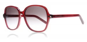 Image of Yves Saint Laurent Classic 8 Sunglasses Red / Brown Classic 8 57mm