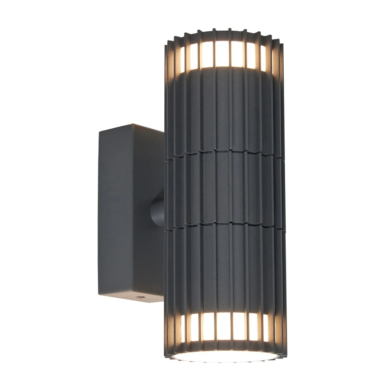 Image of Zink Muto Outdoor Up and Down Wall Light in Anthracite