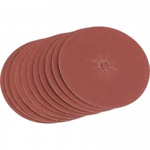 Image of Draper Aluminium Oxide Sanding Discs 125mm 125mm 120g Pack of 5