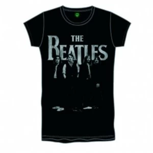 Image of The Beatles Iconic & Logo Boys Black T Shirt Medium