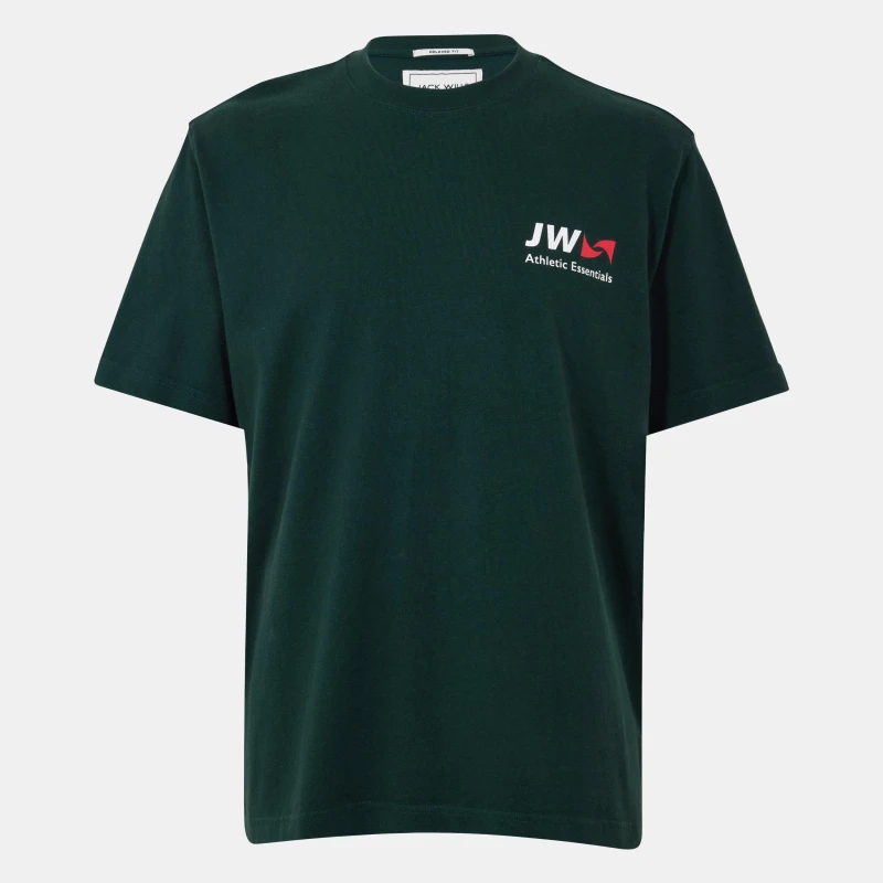 Image of Jack Wills Lock Up T-Shirt Mens - Green Green XS
