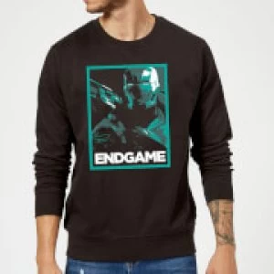 Image of Avengers Endgame War Machine Poster Sweatshirt - Black - S