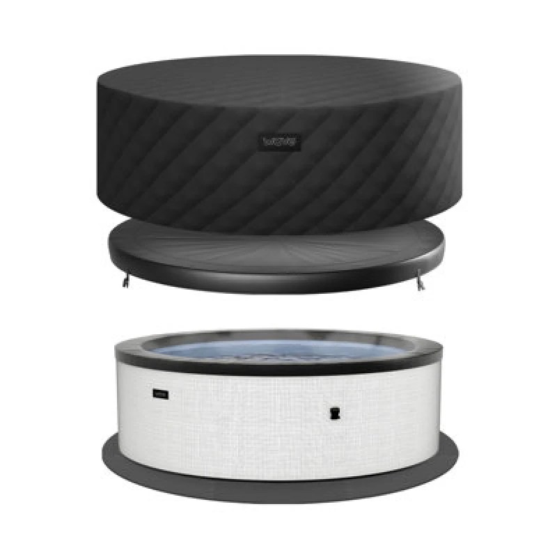 Image of Wave Spas Wave Spas Wave Tahoe Energy-Efficient Hot Tub Bundle 6 Person in Off White Off White 6 Person Unisex 5061039897356