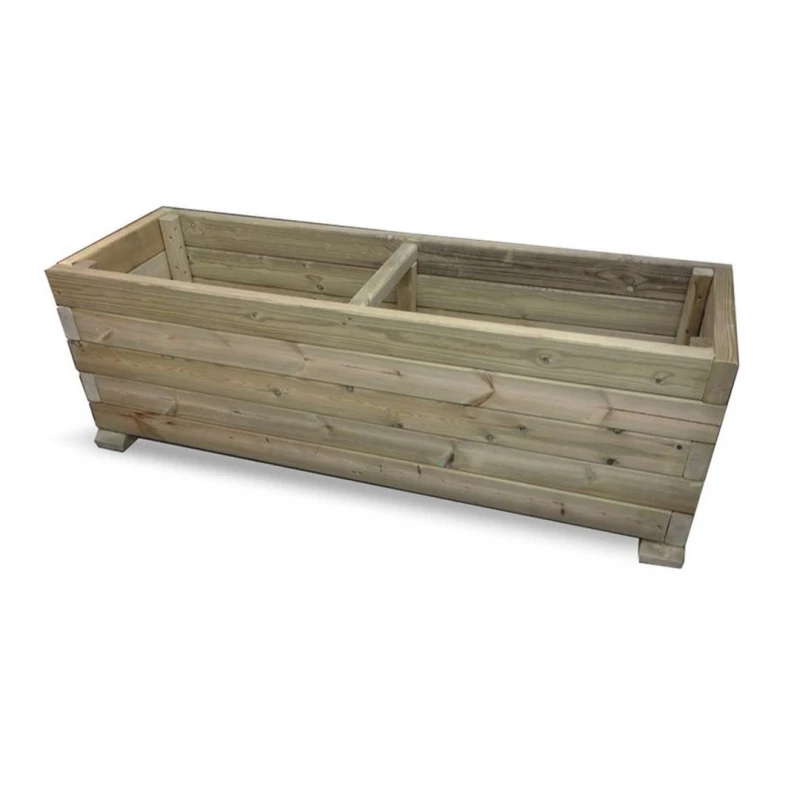 Image of Churnet Valley Garden Furniture Ltd Super Heavy Duty Veg Trough Planter - Timber - Fully Assembled in Brown Brown Unisex