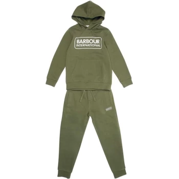 Image of Barbour International Boys Essential Tracksuit - Green